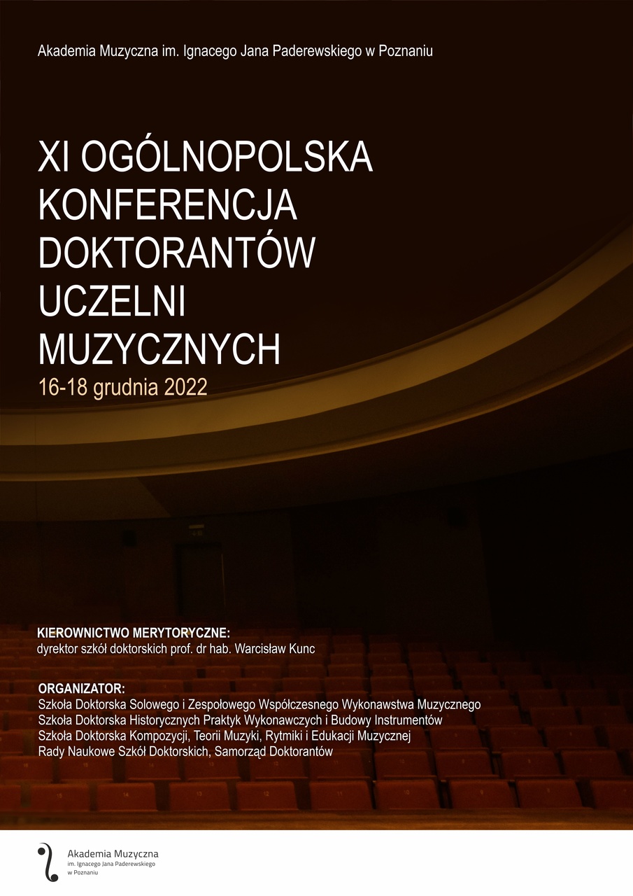 Koncert w ramach Konferencji Doktorantów Uczelni Muzycznych/16.12.2022