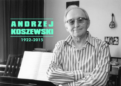 Andrzej Koszewski - zdjęcie pamiątkowe przedstawia kompozytora