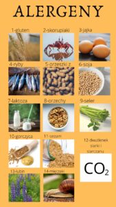 Lista alergenów w potrawach - zdjęcie zawiera najbardziej popularne alergeny spożywcze