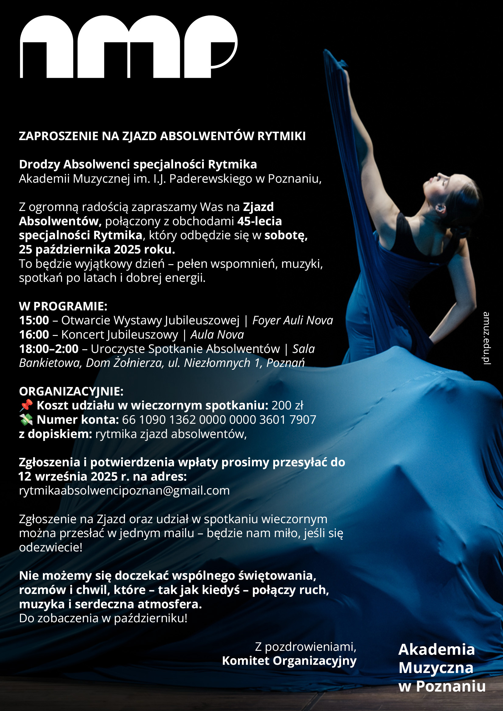 Spotkajmy się po latach! Zapraszamy na zjazd absolwentów specjalności rytmika