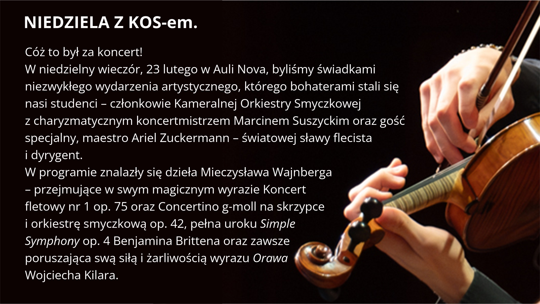 Niedziela z KOS-em. Cóż to był za koncert!