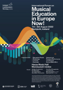 Plakat anglojęzyczny Musical Education in Europe now