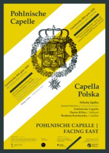 Afisz informujący o koncercie Pohlnische Capelle