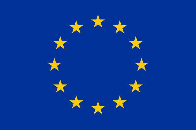 Obrazek przedstawia flagę Unii Europejskiej