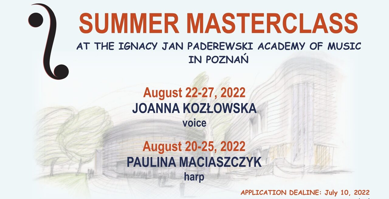 Summer master-classes: vocal, harp/ August 2022