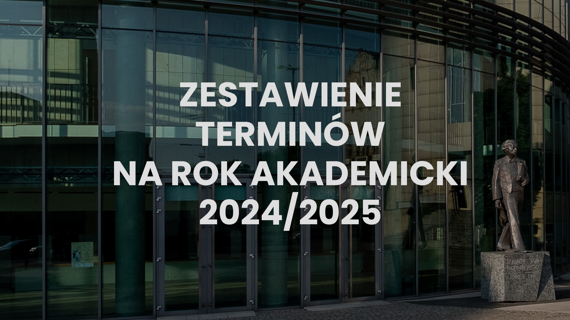 Zestawienie terminów na rok akademicki 2024-2025