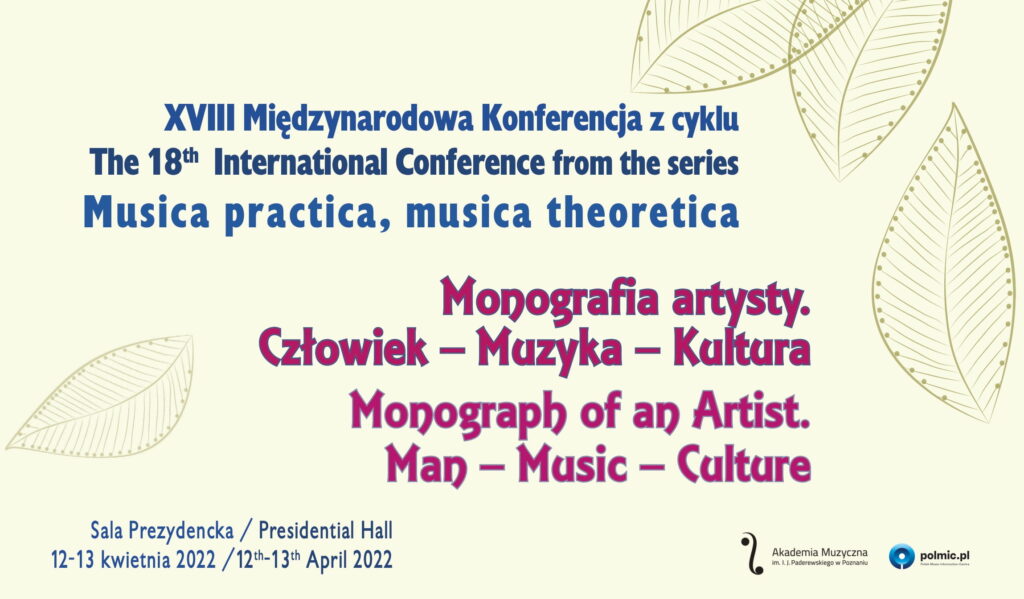 Baner może informować o konferencji Musica practica, musica theoretica